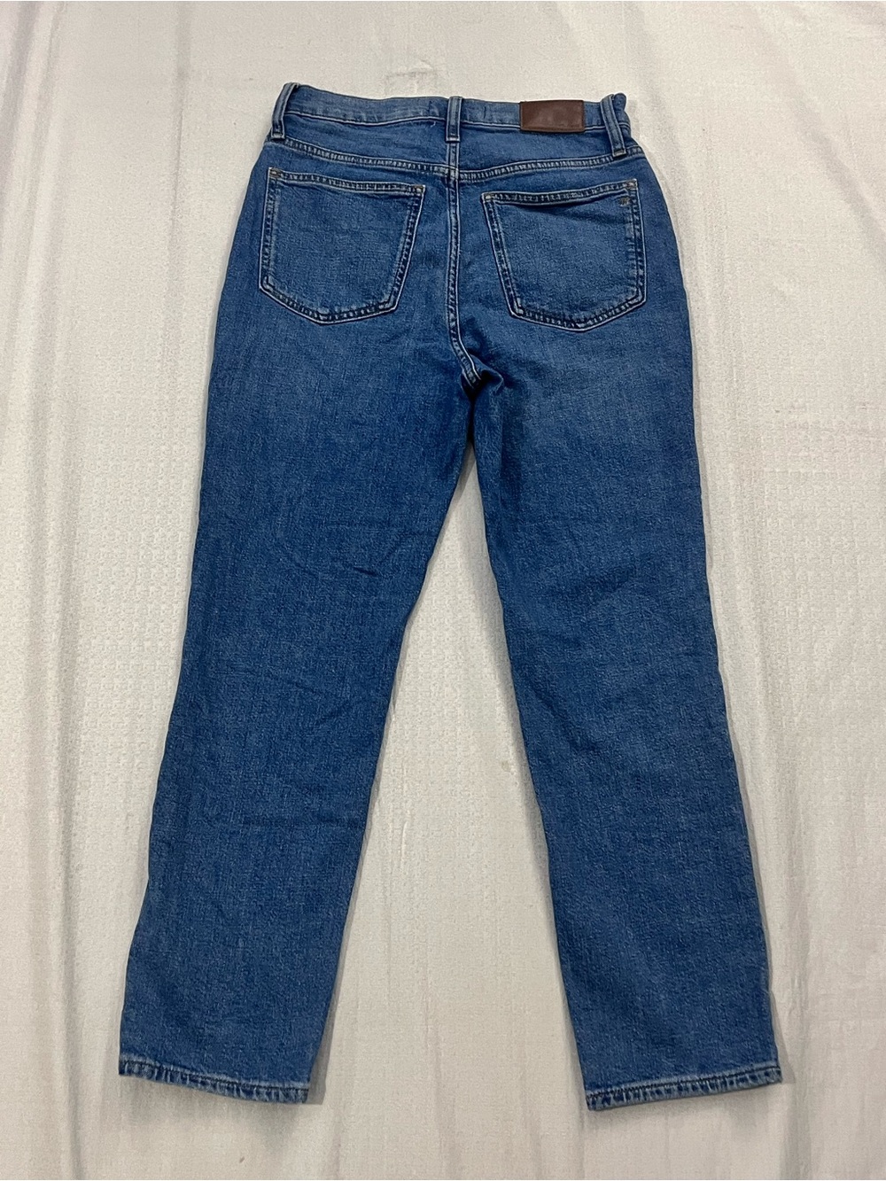 Madewell High-Rise Straight Leg Jeans in Blue Wash size 27 - Picture 3 of 6